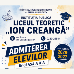 Admiterea elevilor în clasa a X-a